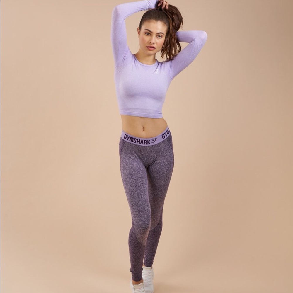 GYM SHARK FLEX LEGGINGS PURPLE